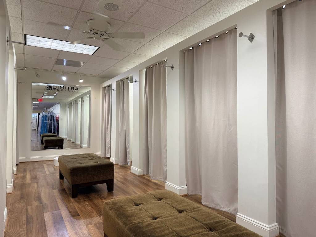 Dressing room area at Dimitra Designs